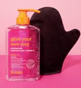glow your own way gel self tan gel clear tanning gel tanning kit self tan bundle vitamin c