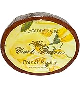 Camille Beckman French Vanilla Glycerine Bar Soap for Hands, Face and Body, 3.5 Ounce