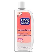 Clean & Clear Essentials Foaming Facial Cleanser, Oil-Free Daily Face Wash with Glycerin to Remov...