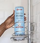 Bottle of Jergens Wet Skin Moisturizer in the shower