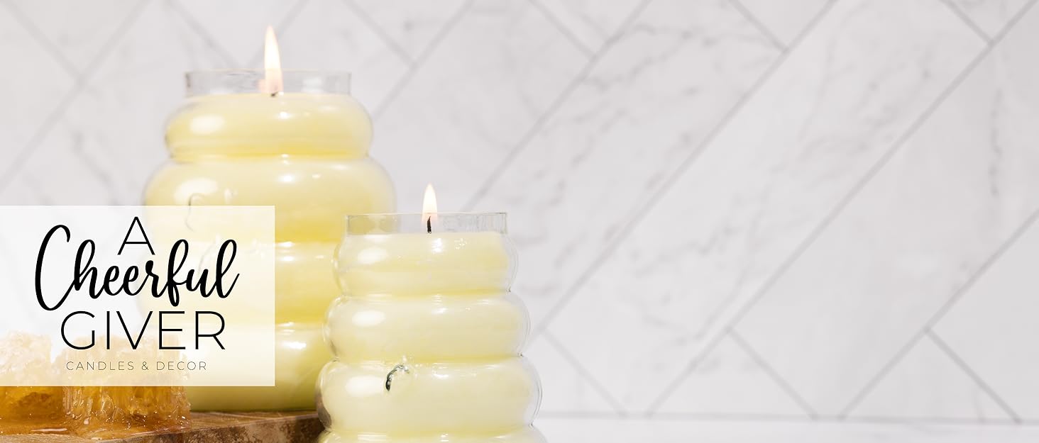 A cheerful Giver Beehive Candles