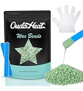 Wax Beads, 0.6lb Wax Beans for Hair Removal Sensitive Skin, Brazilian Coarse Waxing for Face, Bik...