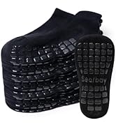 Bearbay Baby Non Slip Ankle Socks with Grippers for 0 Months-7 Years Old Walking Socks