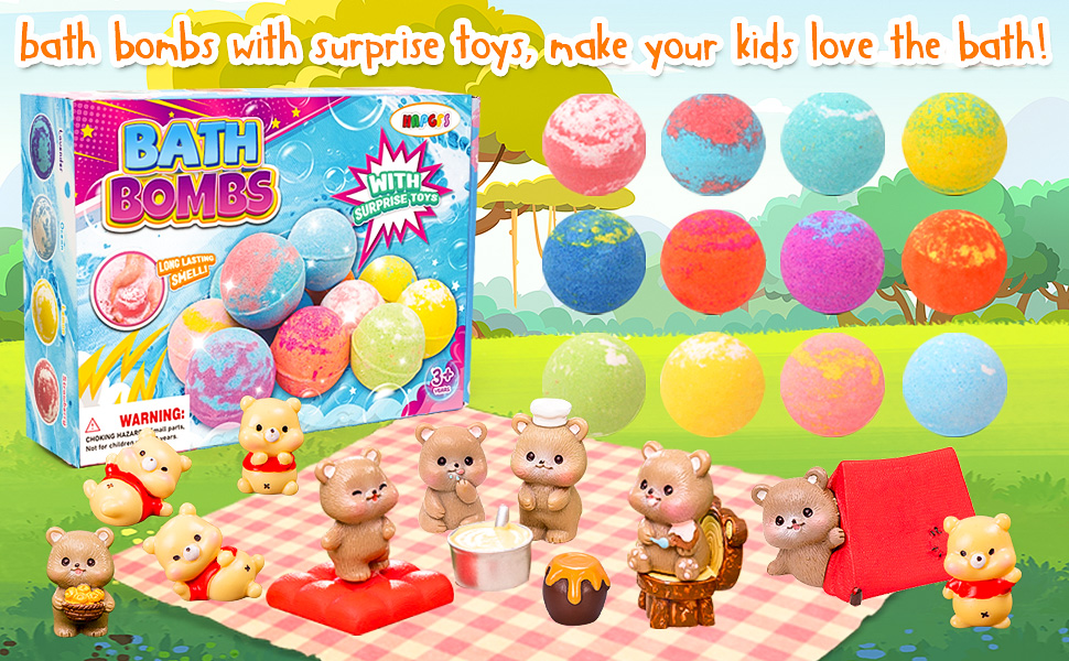 bath bombs with surprise toys