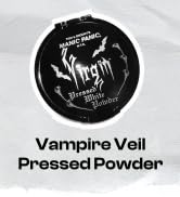 MANIC PANIC Vampyre's Veil Virgin White Pressed Powder - Matte Setting Powder for Cosplay, Theatr...