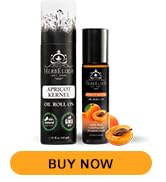 HerbElixir - Apricot Kernel Facial Oil Roll On, Vitamin E Oil for Skin Face Roller or Ayurveda Sk...