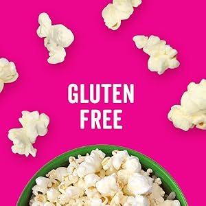Angie’s BOOMCHICKAPOP Popcorn is tasty and airy, a perfect gluten-free treat