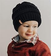FURTALK Toddler Winter Hat 2 Packs Baby Boys Girls Warm Fleece Lined Beanie Hats Thick Kids Snow Hat