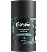 PiperWai Natural Deodorant w/Activated Charcoal | Odor Protection, Vegan, Aluminum Free, Shark Ta...