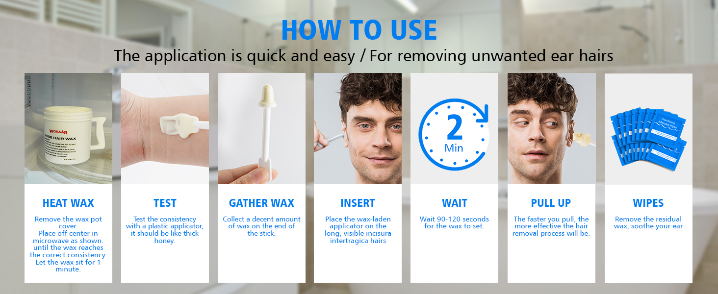 nose hair removal wax ear hair removal wax for men