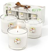 CHILLFLAME Coconut Candle, Scented Candles Gifts for Women, Candles Gift Set for Her, 3 Scented V...