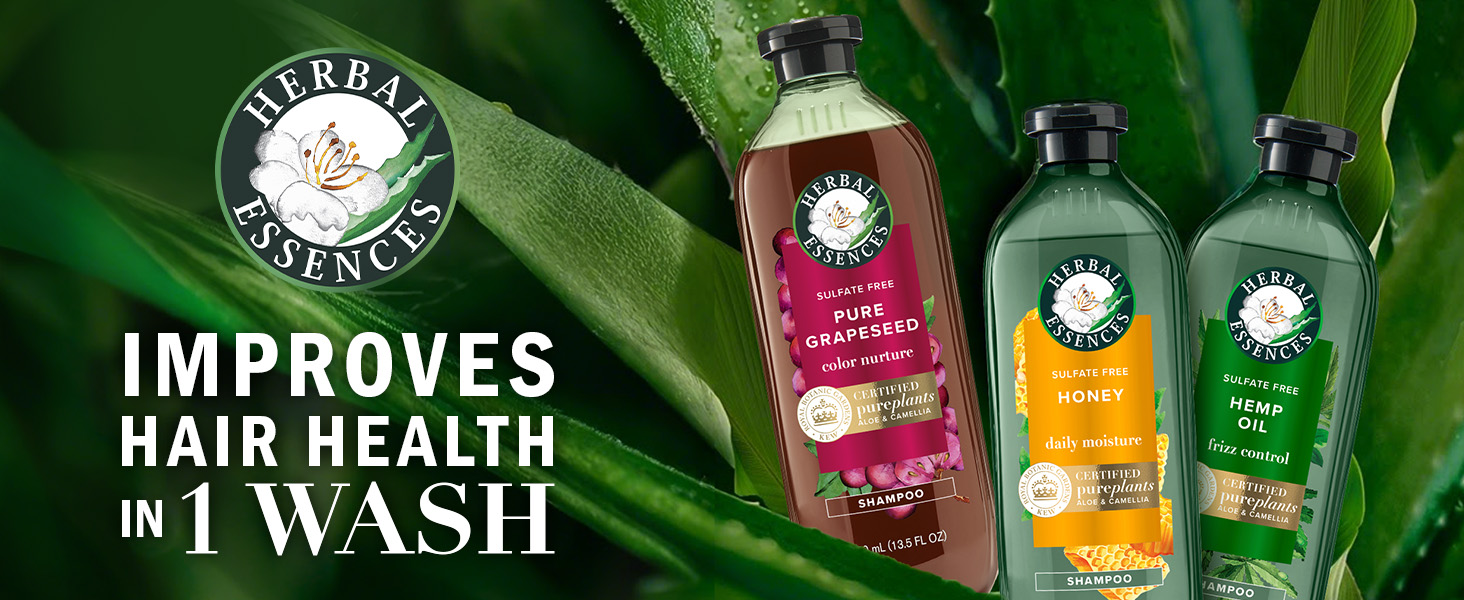 Herbal Essences Improves hair health in 1 wash