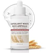 White Rice Peeling Ampoule, Soft Exfoliating Face&Body Scrub, Rice Ampoule Face Exfoliator Pore M...