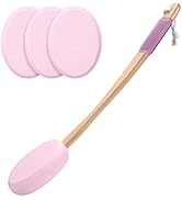 AmazerBath Lotion Applicator for Back, Feet, 4 Replaceable Pads with 1 Long Handled, Back Sunscre...