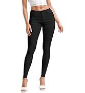 Hybrid & Company Womens Hyper Ultra Stretch Comfy Skinny Leg Work Casual Pants