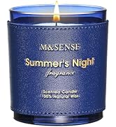 M&SENSE Bergamot Lavender Scented Candles,Vegan Soy Wax,No Toxin,10oz 42-Hour Slow Burning Time, ...