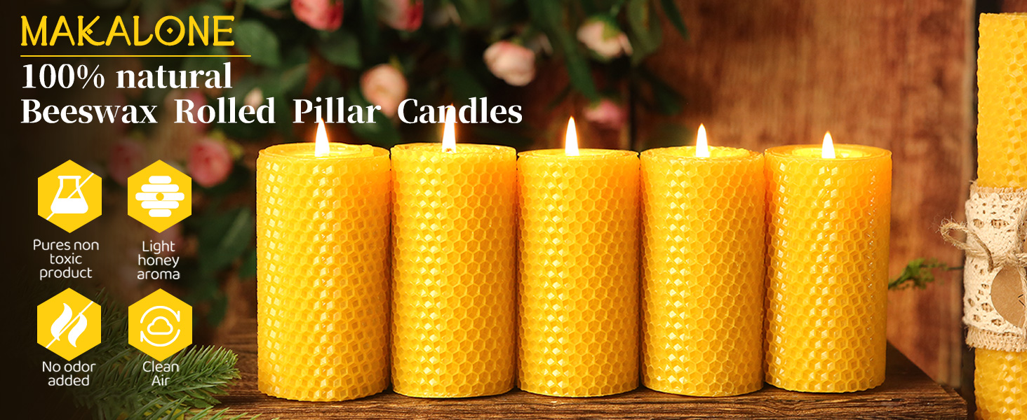 Hand-Rolled Beeswax Candles