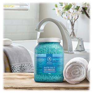 Bath Sea Salt Set 2X 46 Oz - Sea Breeze Salt - Natural Bath Sea Salts