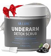 Underarm Detox Scrub with Charcoal for Odor Control, Armpit Detox Deodorant Body Scrub Also for B...