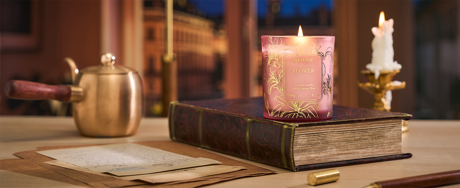 candles on desk