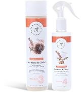 NaturAll Sea Moss & Chebe Curl Cream & Curl Refresher Spray Bundle - Hair Styling Products for Cu...