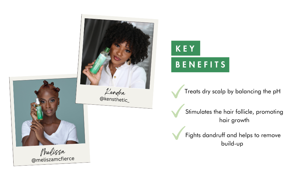 Peppermint tea tree shampoo helps balance scalp pH & fights dandruff