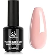 Beetles Builder Gel for Nails, 7 in 1 Nude Pink Building Nail Gel Baby Pink Color Shy Blush Hard ...