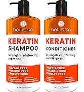 Bellisso Keratin Shampoo and Conditioner Set Full