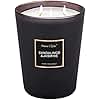 HomeLights Scented Candles | Large Jar 33.3 Oz Natural Soy Candle | 130 hrs with 3 Cotton Wicks, Sandalwood Jasmine Home Fragrance Candles Gift