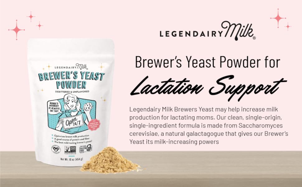 Legendairy Milk Brewer's Yeast Powder for Milk Supply Increase