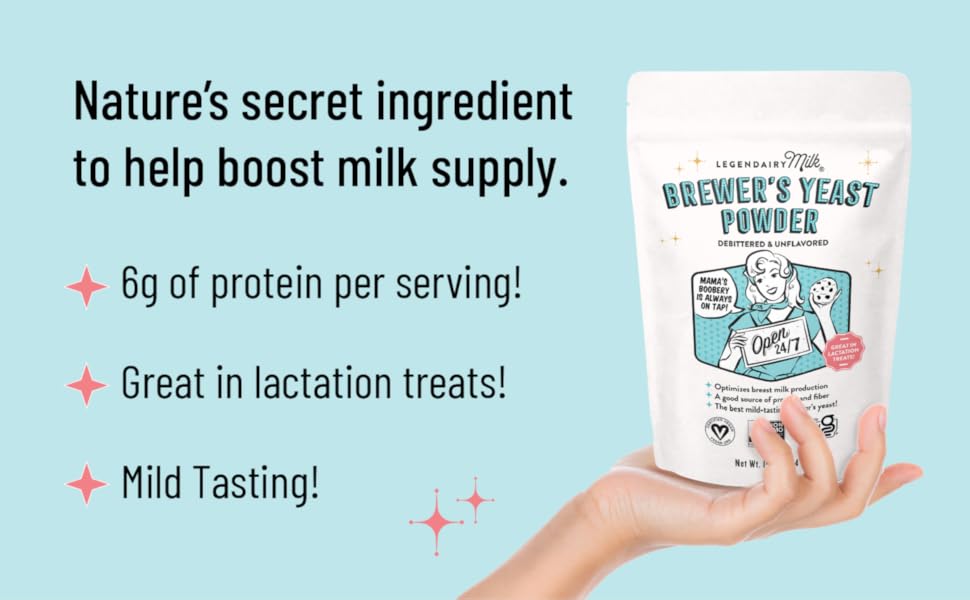 Legendairy Milk Brewers Yeast Powder for Lactation Cookies