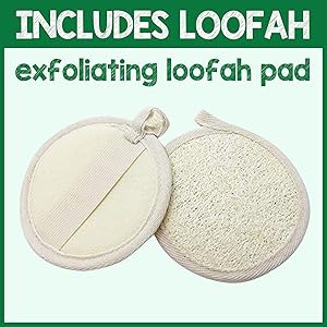 pureSCRUBS Peppermint Brown Sugar Scrub Includes Loofah