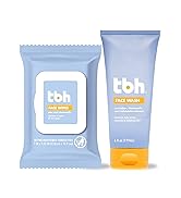 TBH Kids & Teen Face Wash and Wipes Set – Daily Cleanser & Hydrating Wipes with Chamomile & Calen...