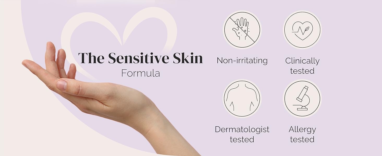 Hand reaching toward icons for gentle, dermatologist-tested eczema cream for kids and adults