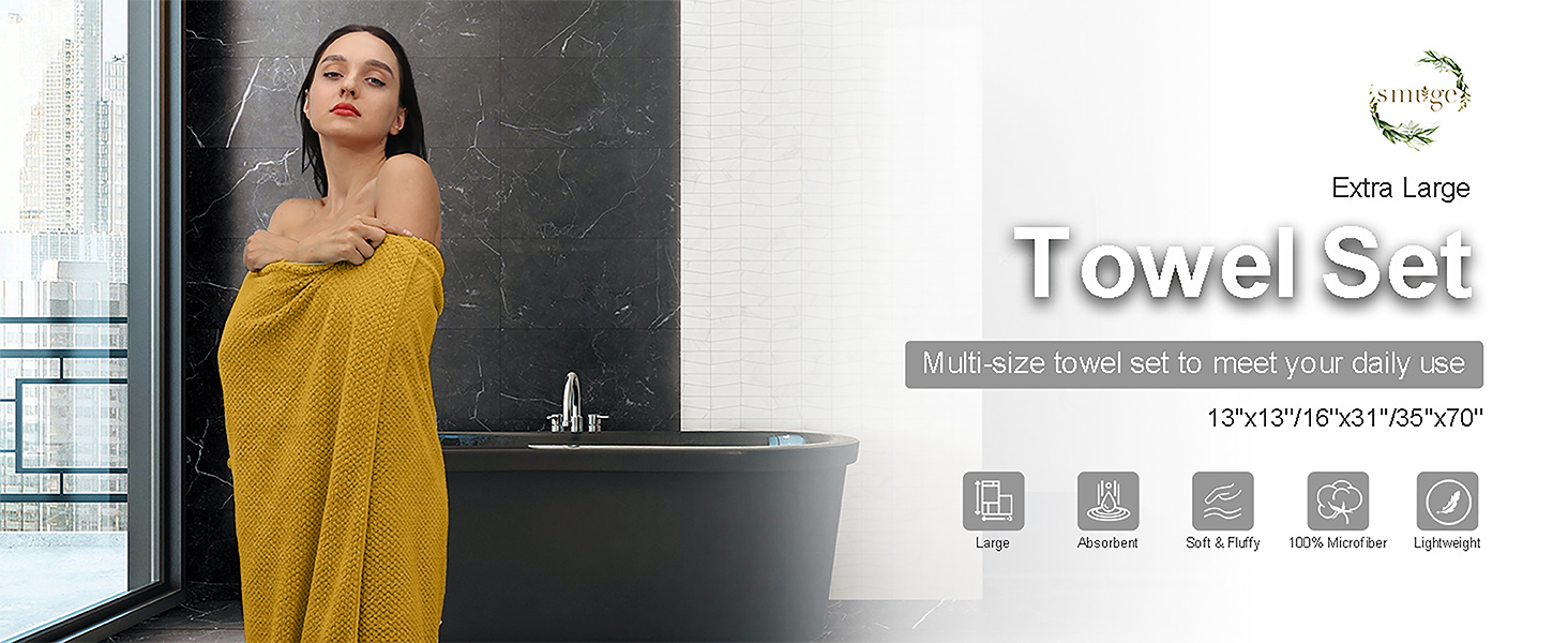 large bath towels oversized