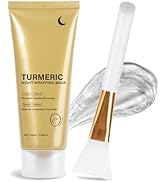 LINEDSON Turmeric Overnight Wrapping Peel Off Mask, Collagen Peel Off Gel Facial Mask for Skin Mo...