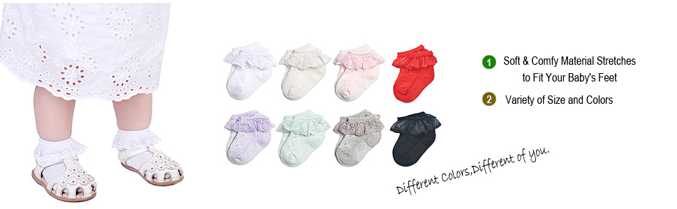 baby white lace socks