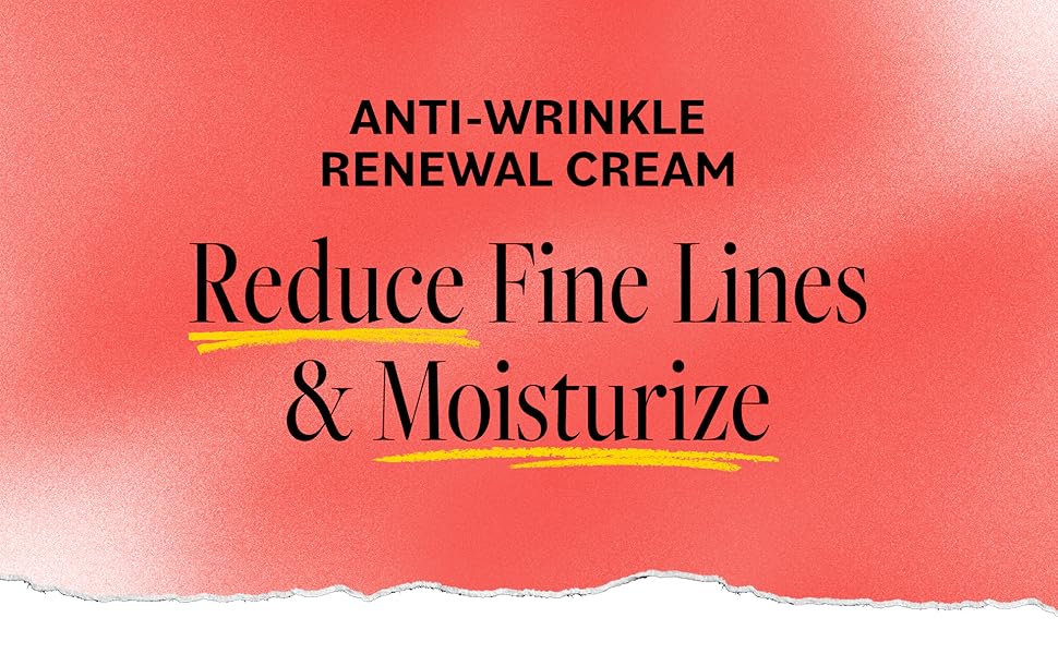 Anti-Wrinkle Renewal reduce fine lines and moisturize 