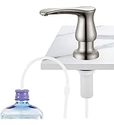 GAGALIFE Kitchen Sink Soap Dispenser Brushed Nickel, Under Sink Soap Dispenser with 40