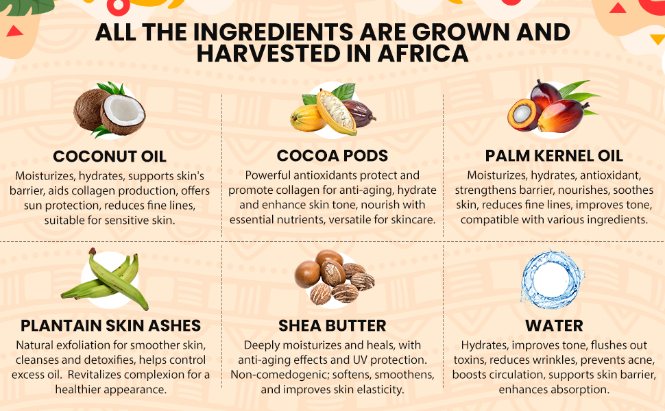 African Black Soap Ingredients 
