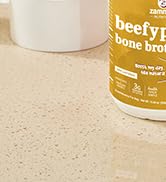Zammex Beef Bone Broth for Dogs, Grass Fed Dog Bone Broth Protien Powder - Supports Joints and Bo...