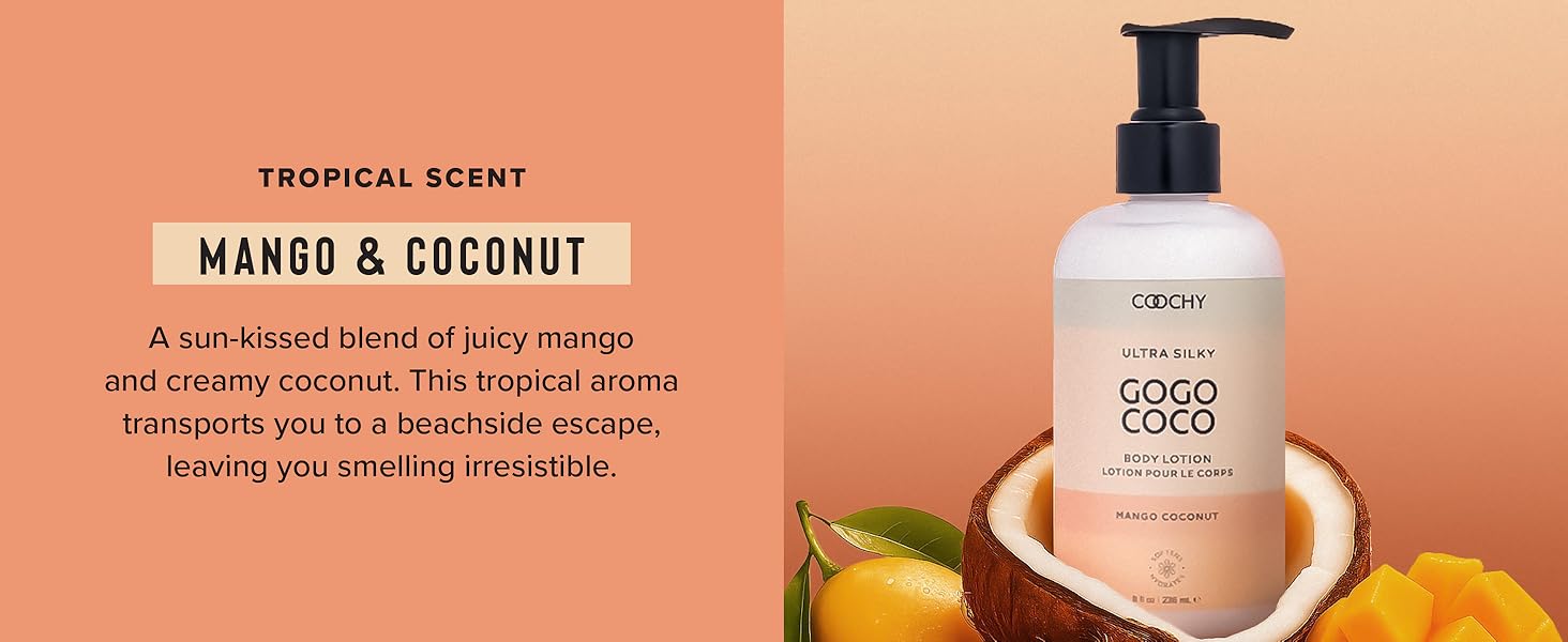 A sun-kissed blend of juicy mango and creamy coconut.