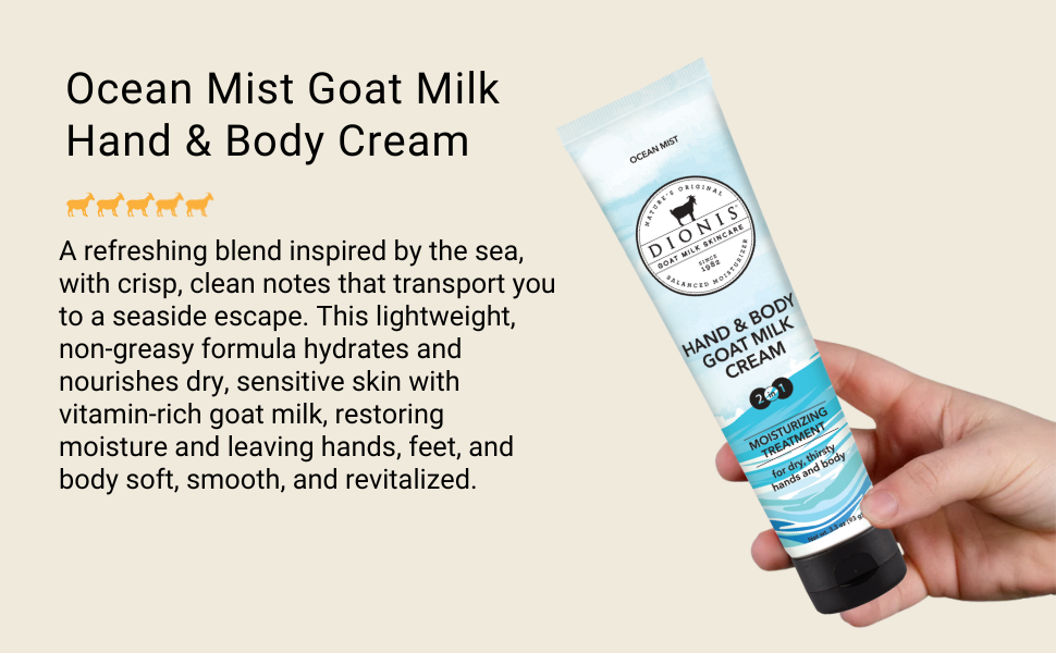 Ocean Mist Goat Milk Hand & Body Cream