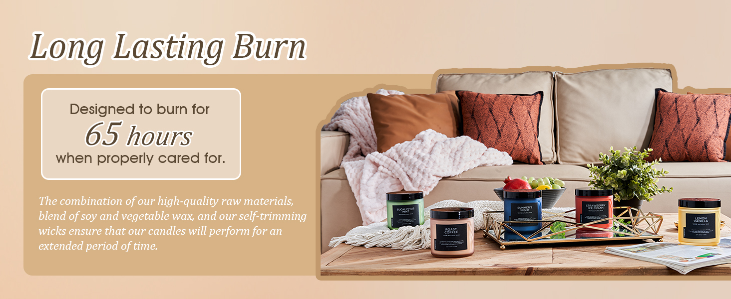 65 Hours Long Lasting Burn 