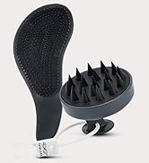 Seraphic Skincare 2-In-1 Scalp Exfoliator Duo with Wet Hair Brush and Dry Hair