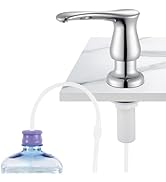 GAGALIFE Kitchen Sink Soap Dispenser Chrome, Under Sink Soap Dispenser with 40