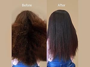 Before and after Hair Conditioner