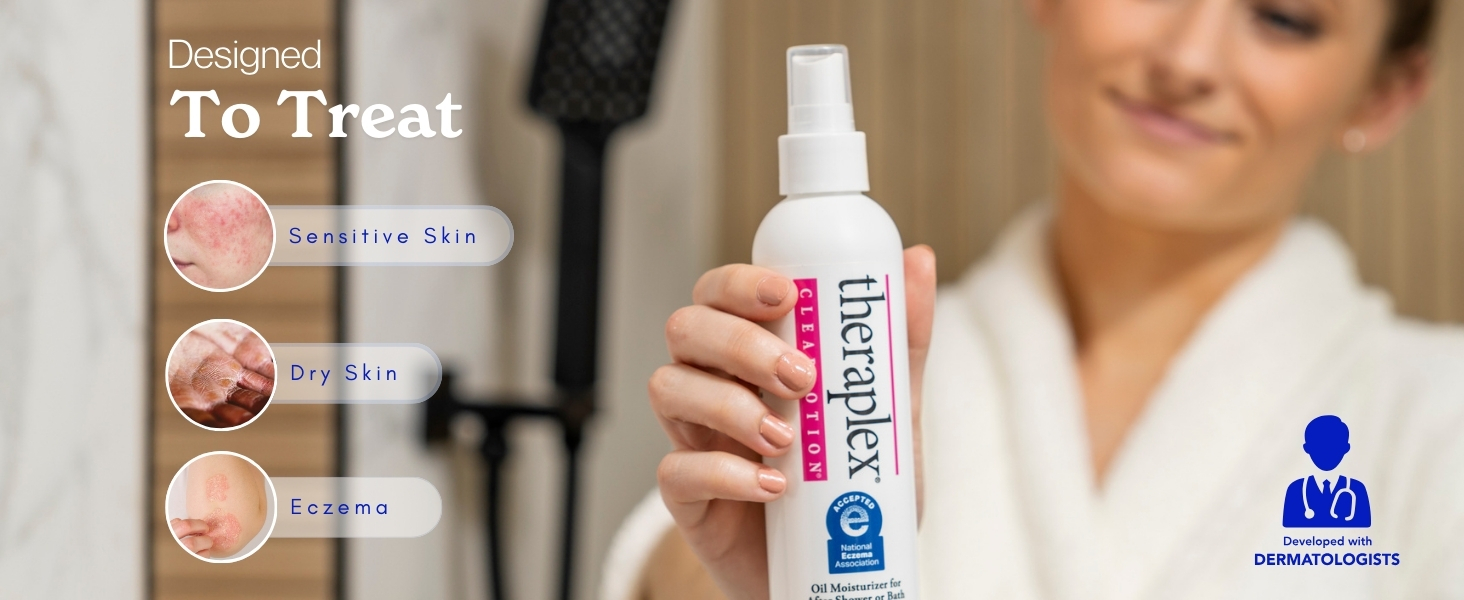 Designed to treat sensitive skin, dry skin, and eczema