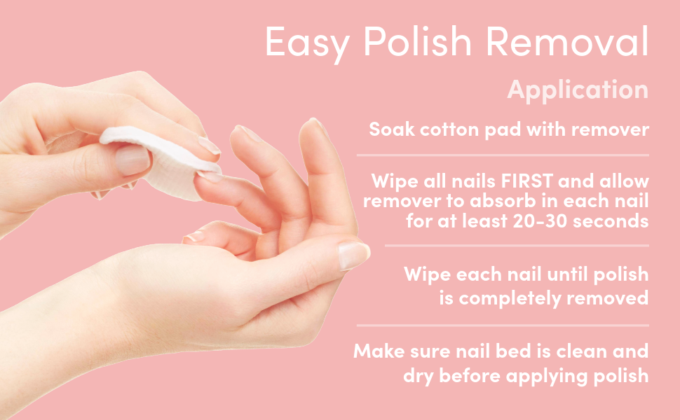 Vegan cruelty free soy nail polish remover made in USA with lavender essential oil
