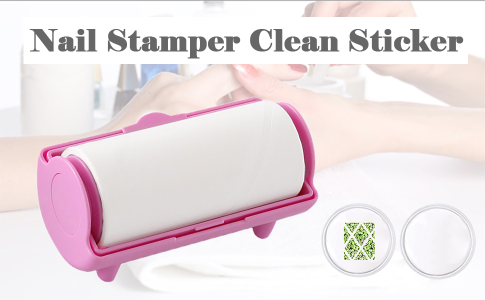 clear silicone nail stamper cleaning pad